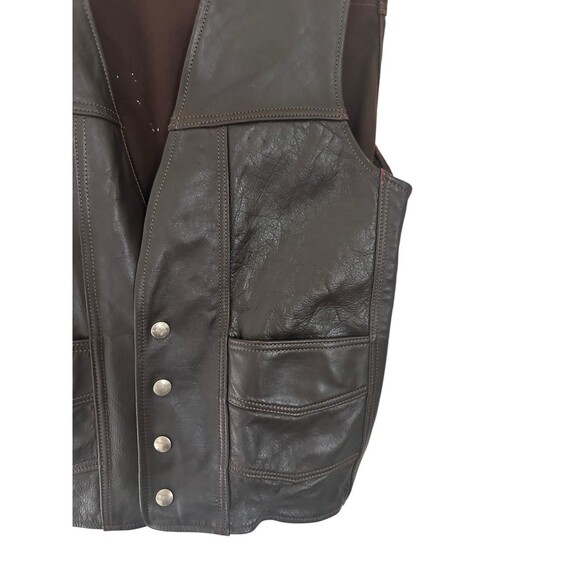Vintage Harley-Davidson AMF Leather Vest Men’s M - Picture 10 of 15